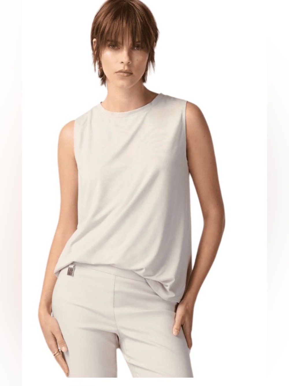 JOSEPH RIBKOFF/ BAMBOO BLEND SLEEVELESS Tee woman’s 10/ with